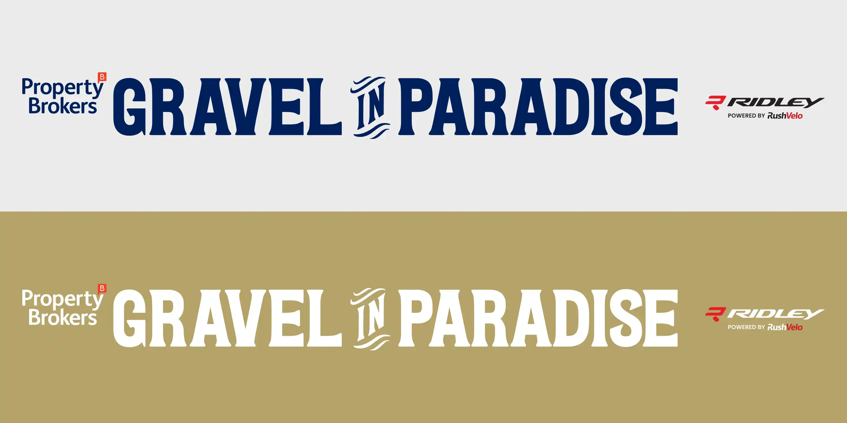 Gravel in Paradise Series horizontal logo variant
